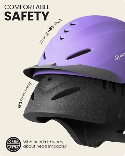 Equestrian Helmet (Matte Purple / Large: 58-62 cm | 22.83-24.41")