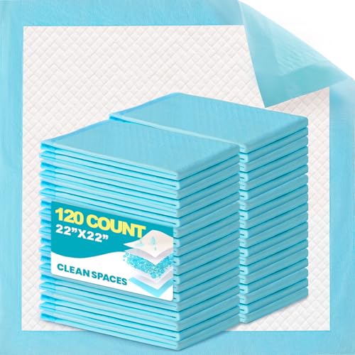 Puppy Pads Dog Training Pee Pads (Blue / 22"x22" 120 CT)