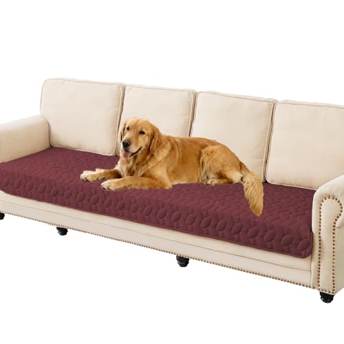 Waterproof Pet Bed Cover Anti (30x80 Inch (Pack of 1) / Burgundy)