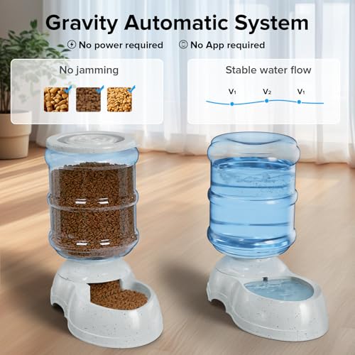 3 Gallon Dog Feeder and Water Dispenser (11L-3Gallon - Drinker + Feeder)