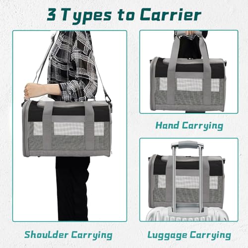 Bunny Carrier for Travel Camping Outdoor (Black & Gray)