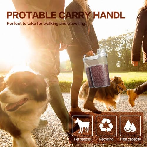 Dog Food Storage Container (White 6Qt)