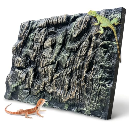23.6x17.7in Rock Terrarium Background (Paleyellow-23.6"* 11.8"（1pcs）)