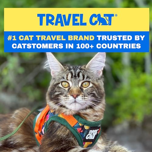 Travel Cat Harness and Leash Set (Small / Hawaiian)