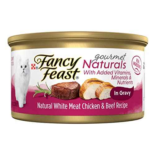 Purina Fancy Feast Gourmet Naturals Chicken and Beef (1 Count (Pack of 12))