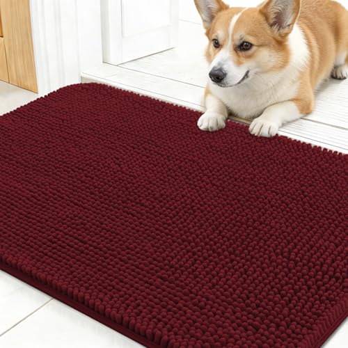 Dog Door Mat for Muddy Paws 30x17 (Caramel Russet / 30" X 17")