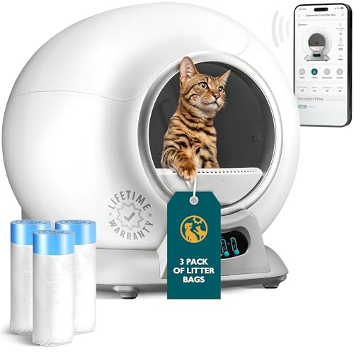 Automatic Self Cleaning Litter Box for Multiple Cats