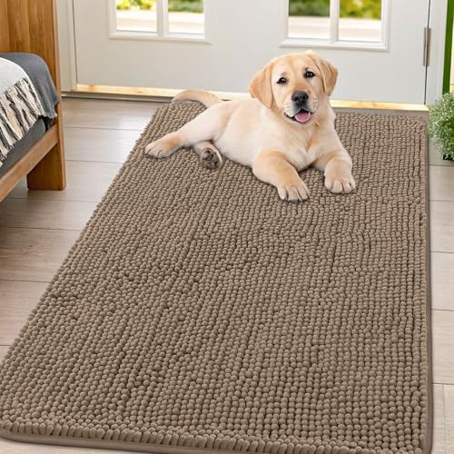 Dog Door Mat for Muddy Paws 54x32 (Camel / 54"X32")
