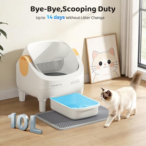 Self Cleaning Cat Litter Box (Yellow)