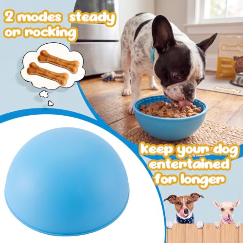 2 Pcs Dog Lick Bowl (Blue, Orange)