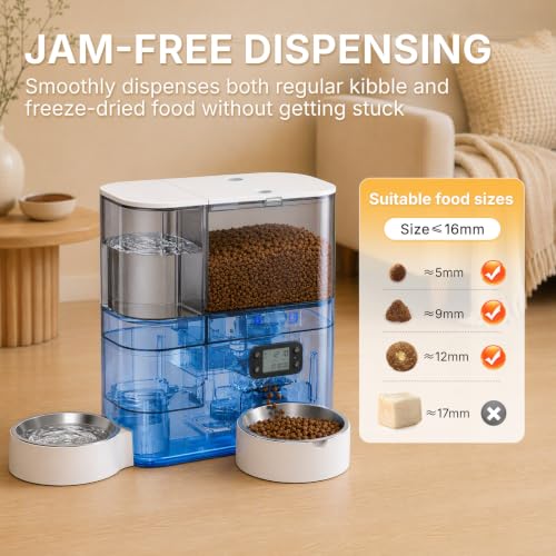 5L Automatic Cat Feeder & 3L Water Dispenser (White)
