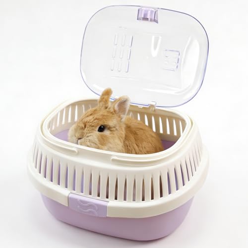 Hamster Carrier Portable Guinea Pig Carrier 13 X 11 X 8 in (Purple)