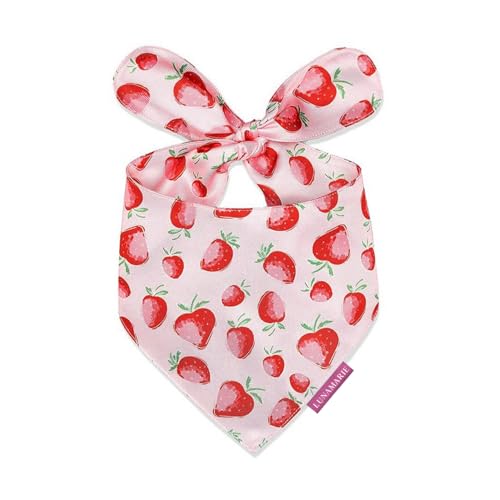 Luxury Dog Bandanas (Strawberry / Small)