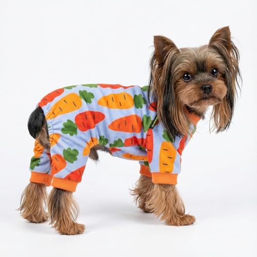 Carrot Dog Flecce Pajamas (Carrot / Large)