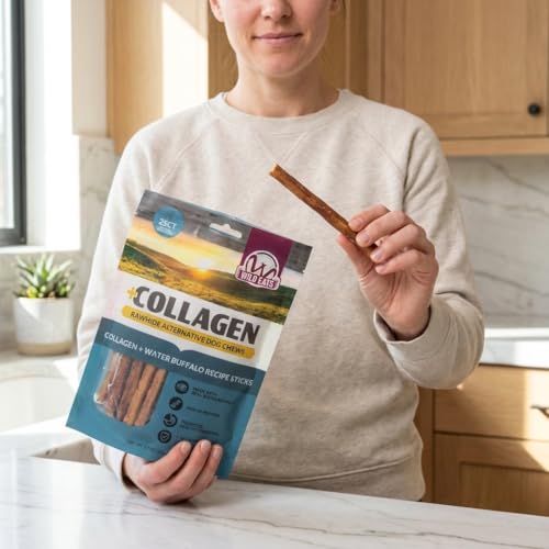 Water Buffalo Collagen Sticks for Dogs (5.7 Ounce (Pack of 25))