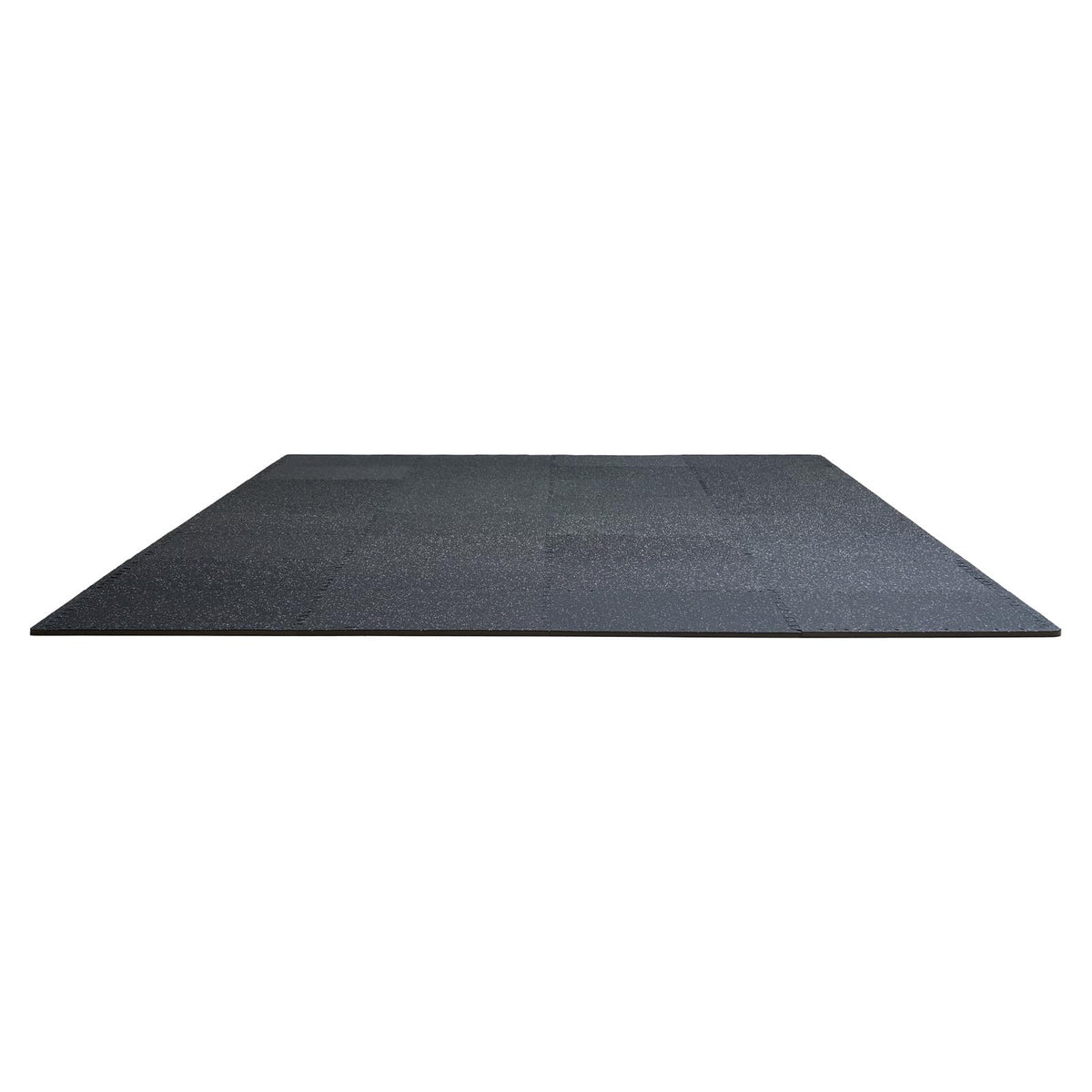 0.56In 100sq.ft 25 Tiles Gym Flooring for Home Gym (Black & White / 25"L x 25"W x 0.56"Th)