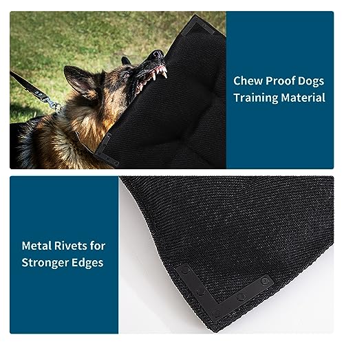 Chew Proof Dog Bed with Metal Rivet Corner for Medium Dogs (M (35" L x 22" W) / Black)