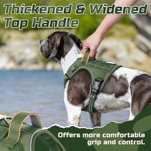 Tactical Dog Harness for X (Green / X-Large)
