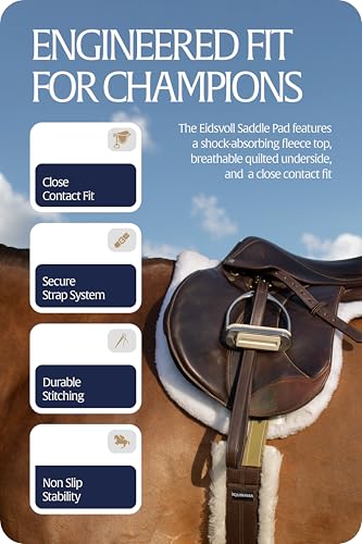 Eidsvoll Close Contact Horse Pad (White / Small)