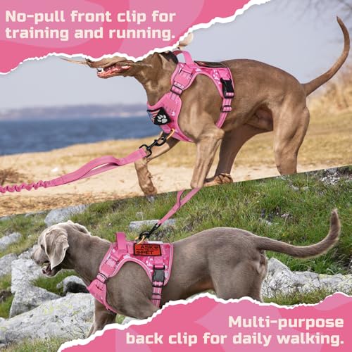 Tactical Dog Harness for Medium (Pink camo / Medium)
