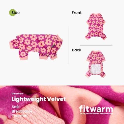 Flower Fleece Dog Pajamas (Flower / XX-Large)