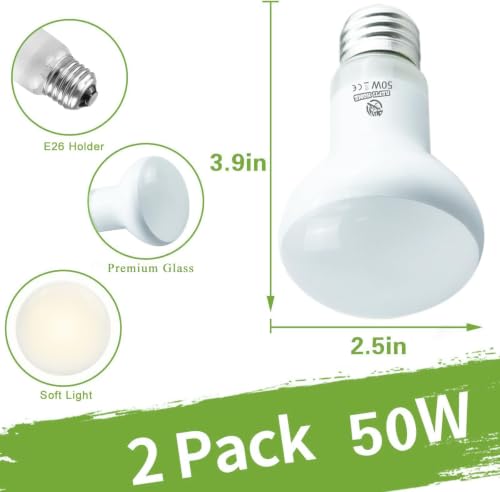Reptile Heat Lamp Bulbs (Basking Bulb / 2*50)