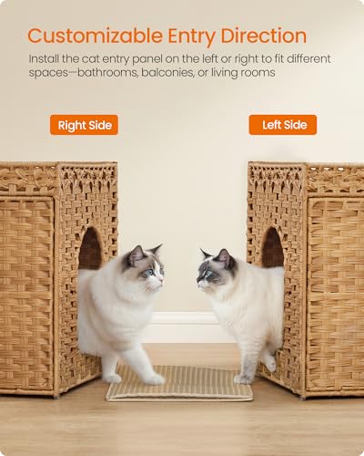 Cat Litter Box Enclosure (Goose Yellow / M (27.5" L x 20.5" W x 22" H))