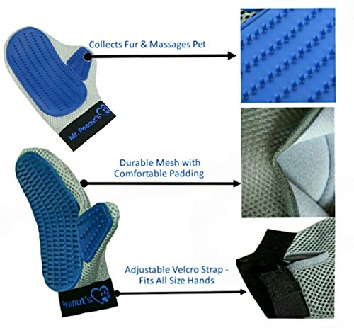 Mr. Peanut’s Pet Grooming Glove (One Size Fits All)