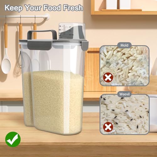 Rice Container (10lb Grey)