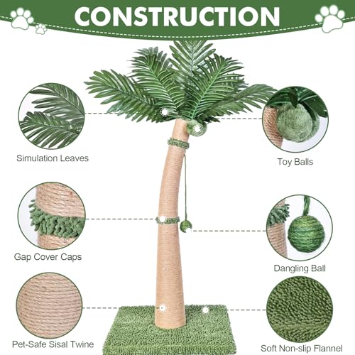 Palm Tree Cat Scratching Post (Style B)