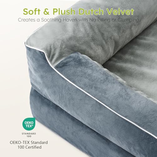 XXL Dog Bed for Extra Large Dogs (Dark Grey / X-Large(53"L x 42"W x 9.5"Th))