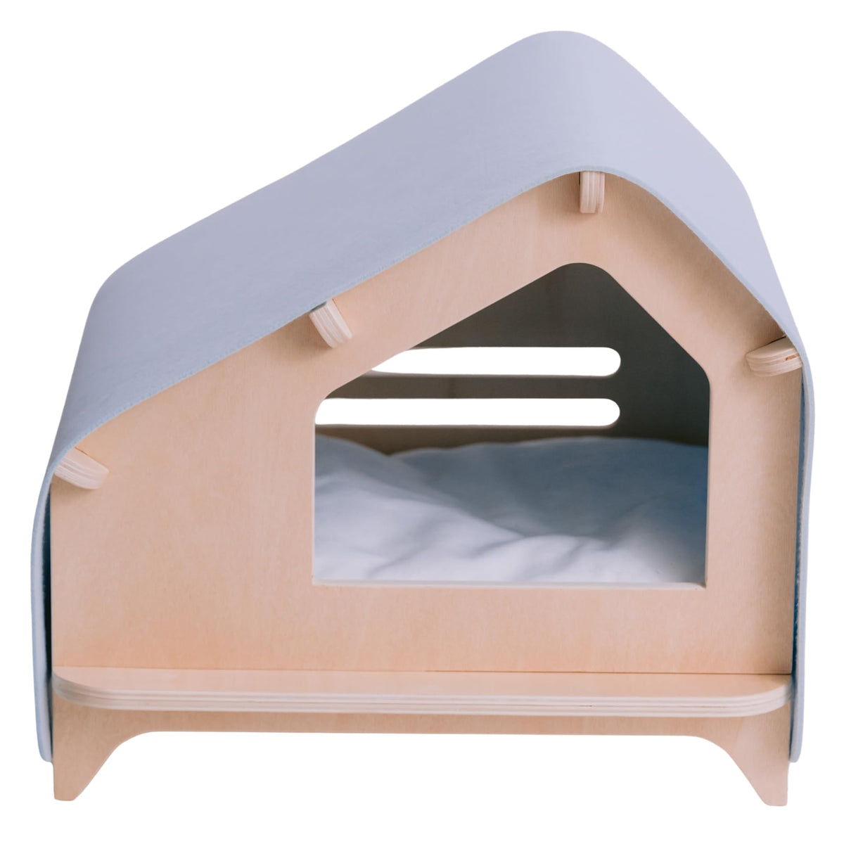 Luxe Cabin Premium Pet Bed for Cats & Small Dogs (Delicate Blue / XL)