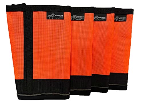 Warrior Fly Boots for Horses (Trojan Warrior / Neon Orange)