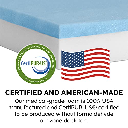 Cooling Gel Dog Bed for Medium (Medium / (Quilted Paw) Bluestone)