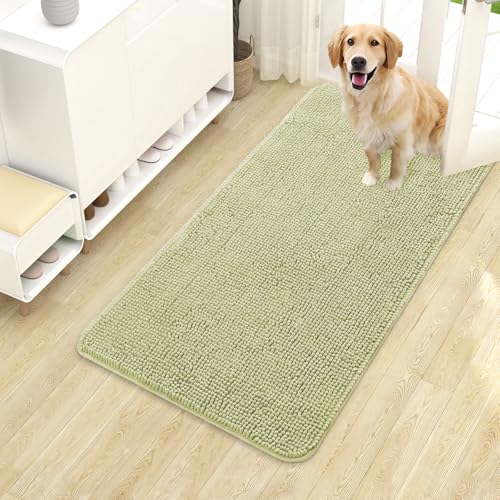 Dog Door Mat for Muddy Paws 40x24 (Vanilla / 40" X 24")