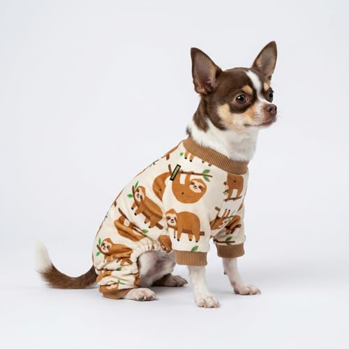 Sloth Dog Fleece Pajamas (Sloth / Medium)