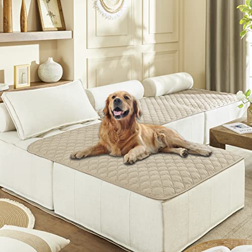 Waterproof Blanket for Dogs (40x50 Inch (Pack of 1) / Dark Beige)