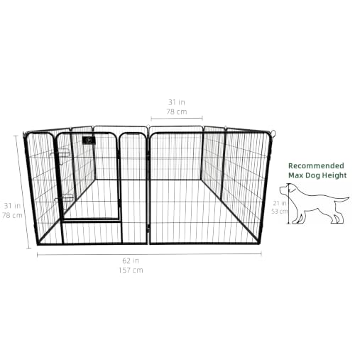 Puppy Playpen Plus Storage Bage with Bottom (8-Panels 31.3"W)