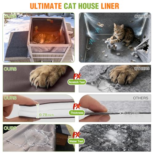 Extra Large Outdoor Heated Cat House Insulated 2