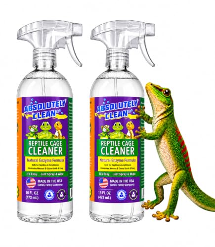 Amazing Reptile & Amphibian Terrarium Cleaner and Odor Eliminator (16 Fl Oz (Pack of 2))