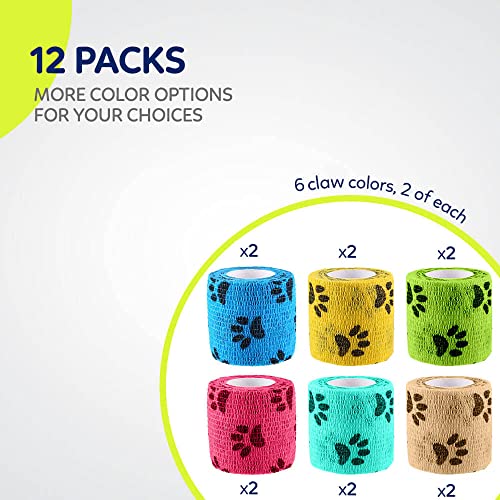 Pet Wrap Self (2 Inch (Pack of 12) / Claw A)