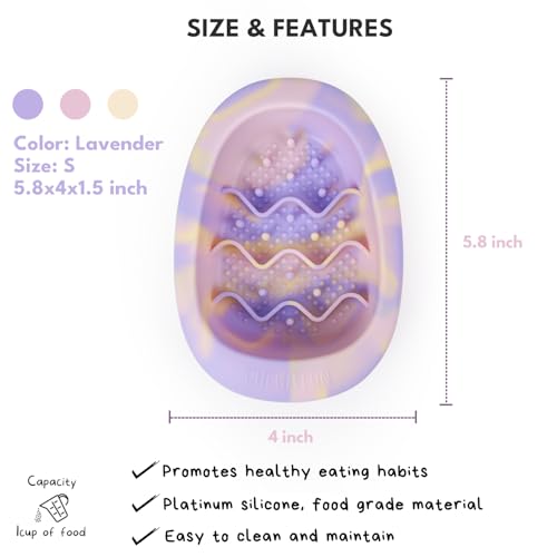 Dog & Cat Lick Mat Bowl with Suction Cups (Lavender / Small)