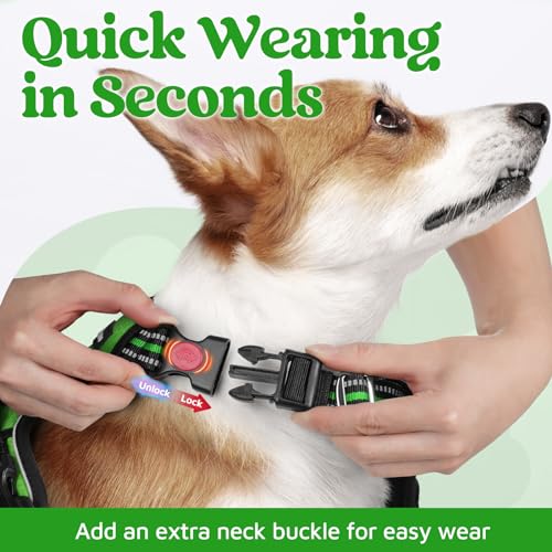 Dog Harness Medium Sized (Green / Medium)