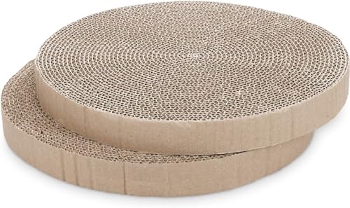 Round Cat Scratcher Replacement Pads (Cardboard / 10*10inch)