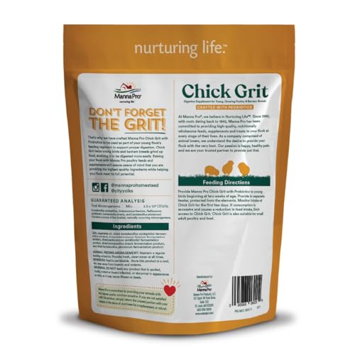 Chick Grit Digestive Supplement for Young Growing Poultry & Bantam Breeds (5 Pound (Pack of 1))