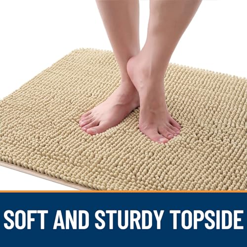 Dog Door Mat for Muddy Paws 50x30 (Beige / 50" X 30")