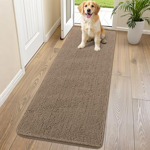 Dog Door Mat for Muddy Paws 70x24 (Camel / 70"X24")