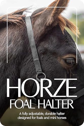 Adjustable Mini Horse Halter (Black / Foal)