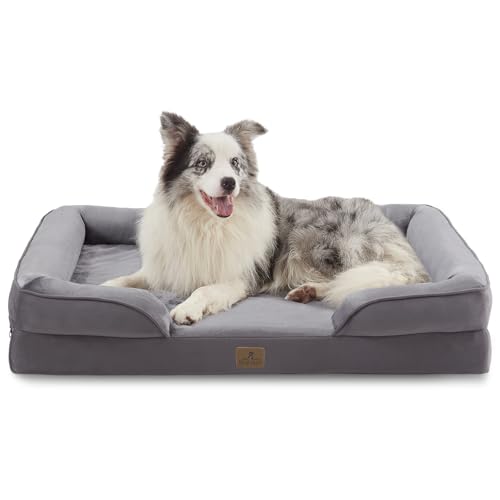 Orthopedic Dog Bed (38.0"L x 28.0"W x 6.5"Th / Dark Grey)