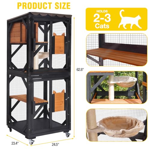 Catio Outdoor Cat Enclosure on Wheels